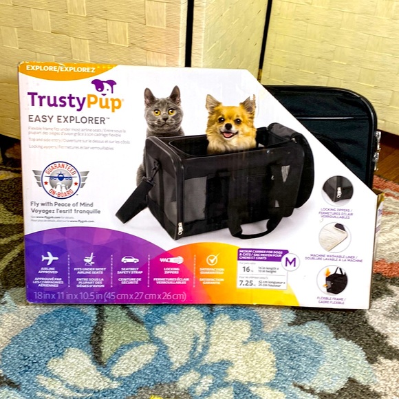 TRUSTY PUP Easy Explorer MEDIUM CARRIER for DOGS & CATS Small Pets NEW!!! - Picture 1 of 10